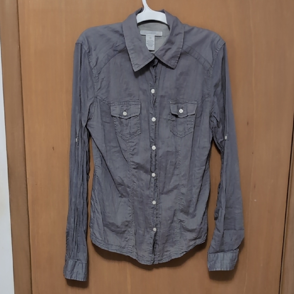Grey Button-Up Shirt